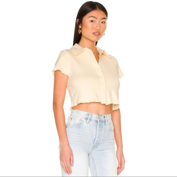 Suzana Crop Button Down - ALL THE WAYS - Picture 2 of 5